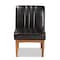 Baxton Studio Daymond Mid-Century Modern Dark Brown Faux Leather and Walnut Brown Finished Wood Dining Chair 186-11350-Zoro - alternate 9